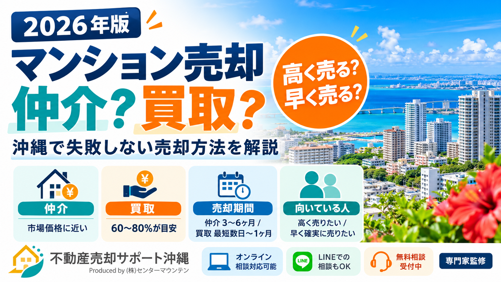 不動産の買取と仲介の違い｜沖縄で高く・早く売る選び方を解説